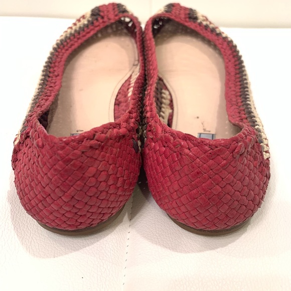 PRADA Woven Leather Flats Sz 40.5 - Picture 4 of 5